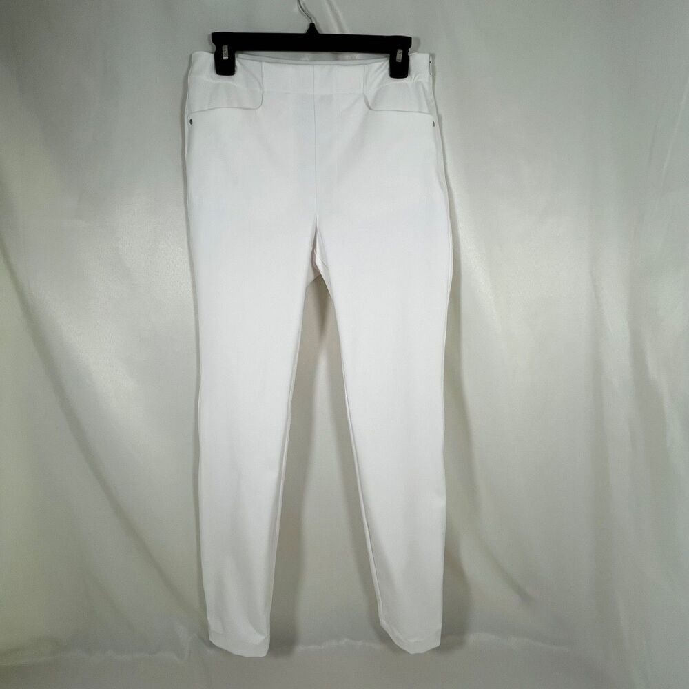 RLX Ralph Lauren White Golf Pants Womens Size 6 Side Zip Stretch Performance